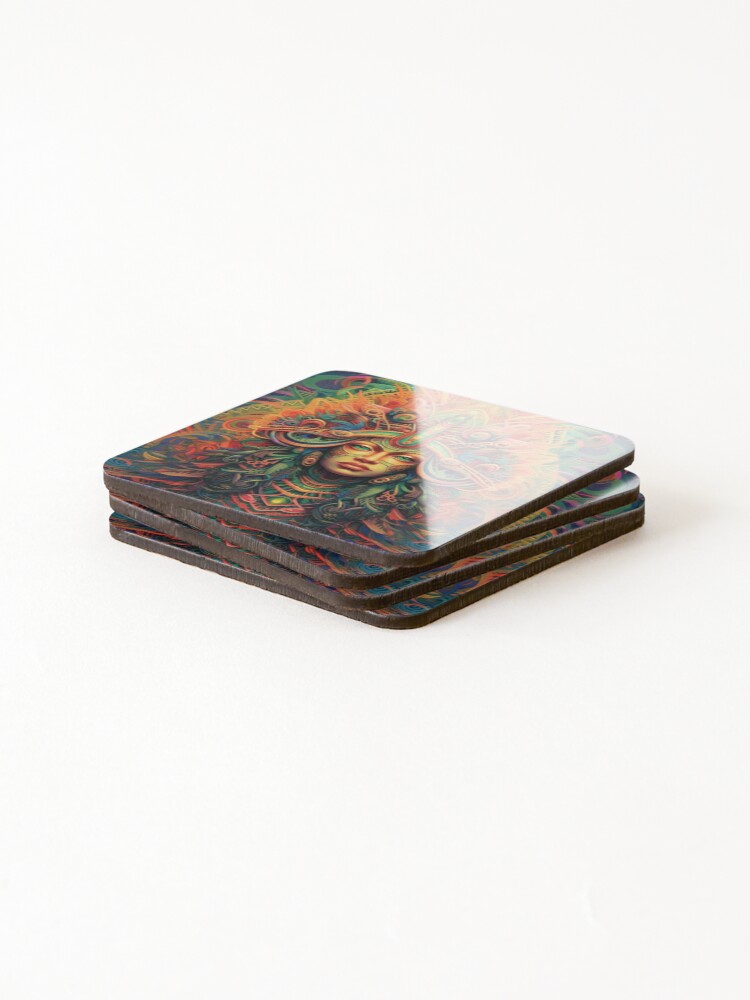 Thumbnail 4 of 5, Coasters (Set of 4), Abstract Aztec Patterns designed and sold by Desfix.