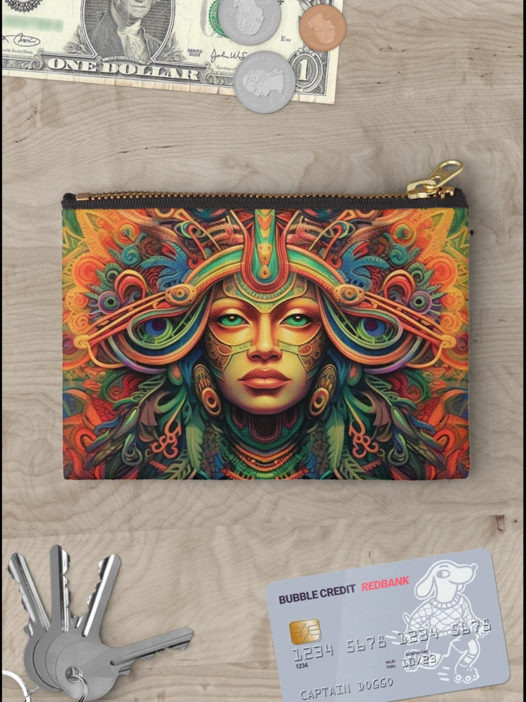 Thumbnail 3 of 4, Zipper Pouch, Abstract Aztec Patterns designed and sold by Desfix.