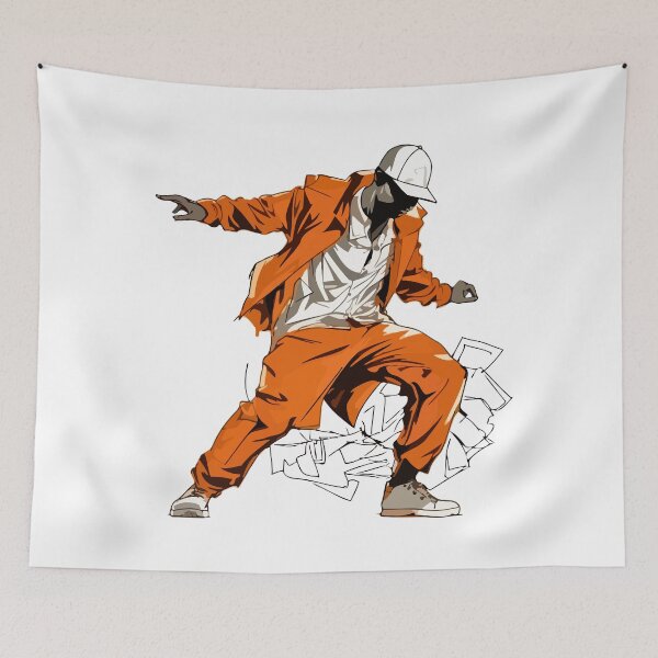 Item preview, Vibrant Dancer in Orange: Feel the Rhythm designed and sold by Artwyz.