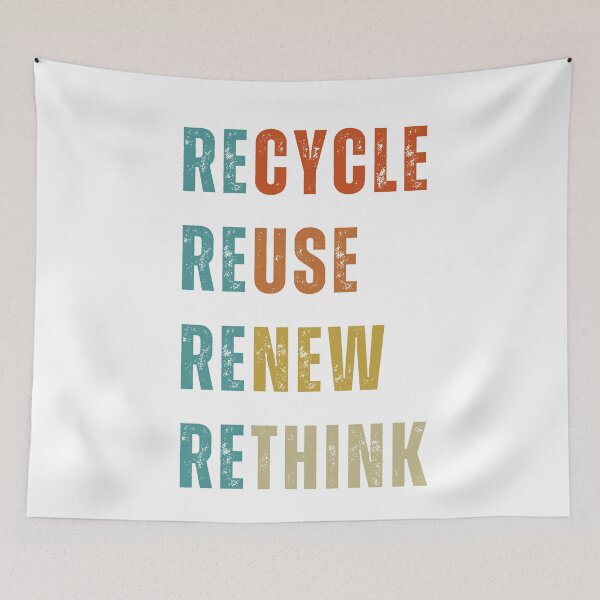 Item preview, Recycle reuse renew rethink designed and sold by Mirksaz-designs.