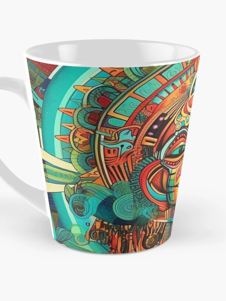 Thumbnail 3 of 4, Coffee Mug, Abstract Aztec Patterns designed and sold by Desfix.