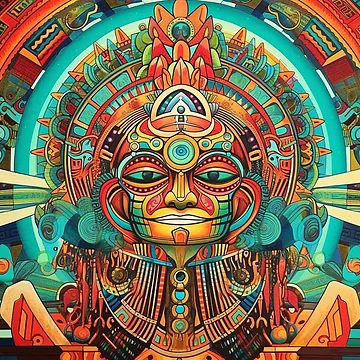 Artwork thumbnail, Abstract Aztec Patterns by Desfix