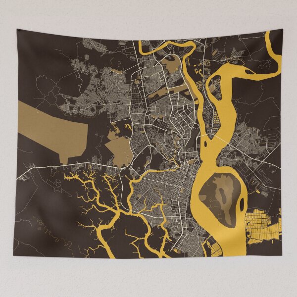 Item preview, Guayaquil City Map of Ecuador - Pastel designed and sold by deMAP.