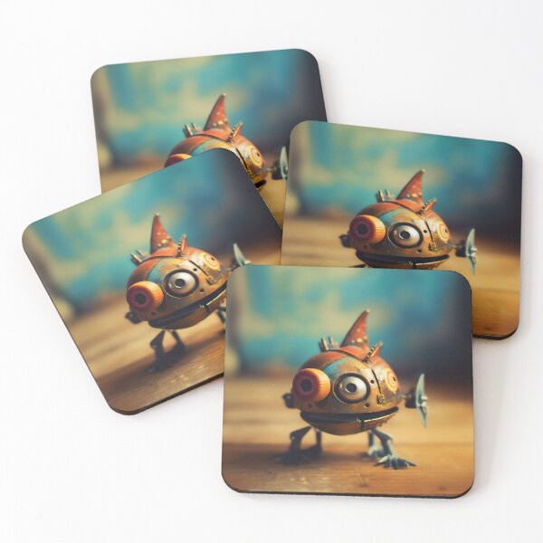 Item preview, Cute robotic piranha designed and sold by MuteEcho.