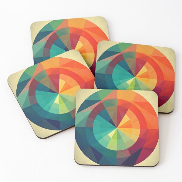 Item preview, Dynamic Rainbow-Colored Circular Abstract Art - UHD Digital Art for Home Decor designed and sold by stateofhuman.