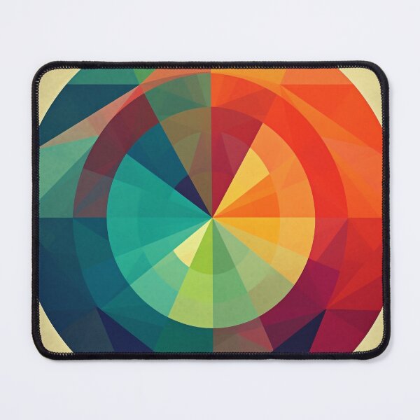 Item preview, Dynamic Rainbow-Colored Circular Abstract Art - UHD Digital Art for Home Decor designed and sold by stateofhuman.