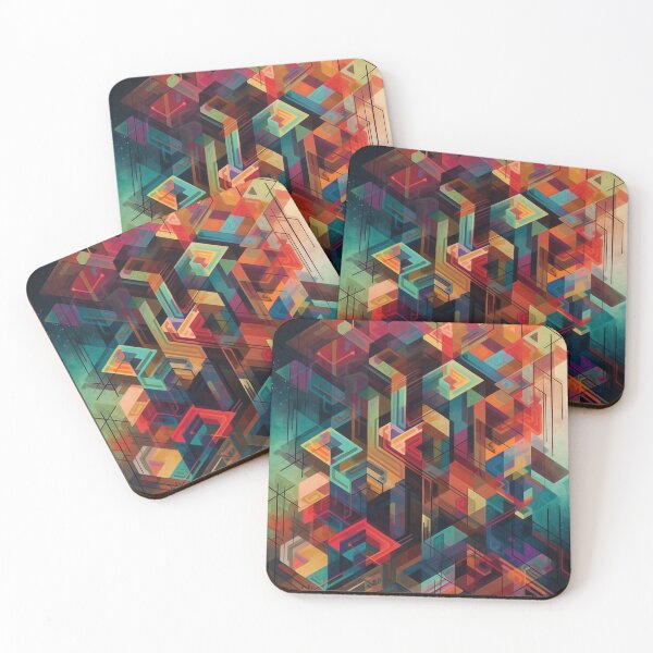 Item preview, UHD Digital Abstract Art - Geometric Space Skyscraper - Precisionist Illustrations designed and sold by stateofhuman.