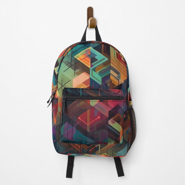 Item preview, UHD Digital Abstract Art - Geometric Space Skyscraper - Precisionist Illustrations designed and sold by stateofhuman.