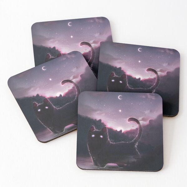Item preview, Black cat spirits - mountains designed and sold by Nighty's Shop.