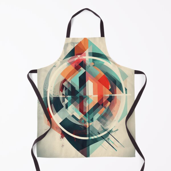 Item preview, Urban Mirage - Bauhaus and Digital Illustration Inspired Abstract Fisheye Geometric Print designed and sold by stateofhuman.