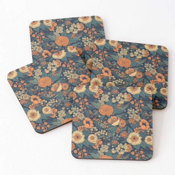 Item preview, Multicolored Flowers In Retro Style Pattern Gift designed and sold by AtisanArt.