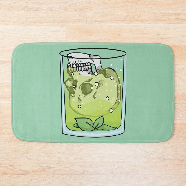 Item preview, Fresh mint julep drink with skull inside of it  designed and sold by Donutlovers.