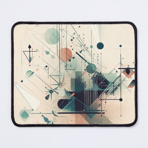Item preview, Abstract Geometric Art - Urban Silhouette with Planetary Motif designed and sold by stateofhuman.