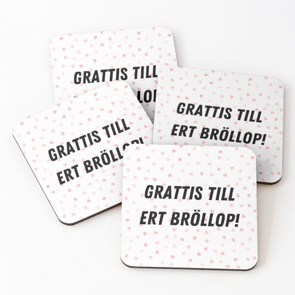 Item preview, Grattis till ert bröllop, congratulations on your wedding in Swedish language, Swedish wedding  designed and sold by Pommallina.
