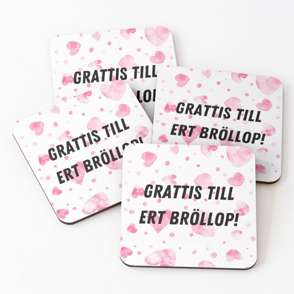 Item preview, Grattis till ert bröllop, congratulations on your wedding in Swedish language, Swedish wedding  designed and sold by Pommallina.
