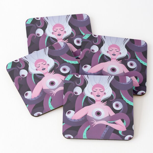 Item preview, The villain octopus mermaid designed and sold by Cherch-Art.