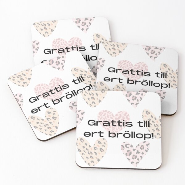 Item preview, Grattis till ert bröllop, congratulations on your wedding in Swedish language, Swedish wedding  designed and sold by Pommallina.