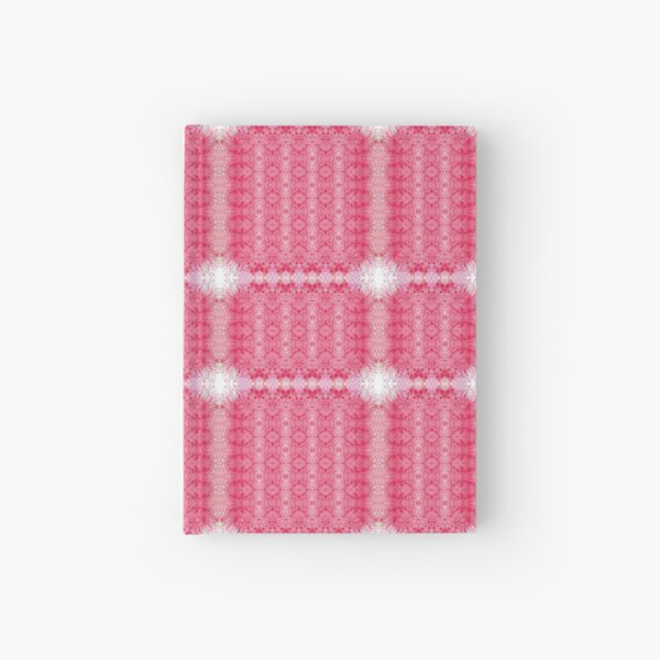 Red, small, pattern, grouped, rectangles, squares Hardcover Journal