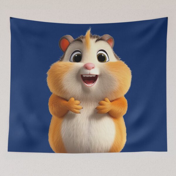 Item preview, Charming Pixar-Inspired Hamster | Exclusive High-Quality Graphic Design designed and sold by DoPrint.