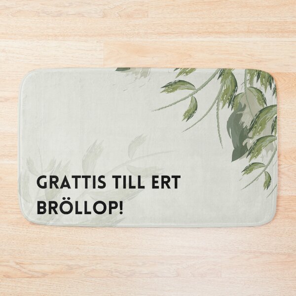 Item preview, Grattis till ert bröllop, congratulations on your wedding in Swedish language, Swedish wedding  designed and sold by Pommallina.