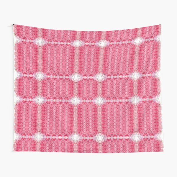 Red, small, pattern, grouped, rectangles, squares Tapestry