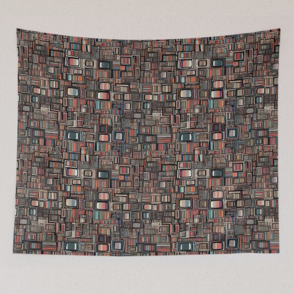 Item preview, Pattern with retro TV Gift designed and sold by AtisanArt.