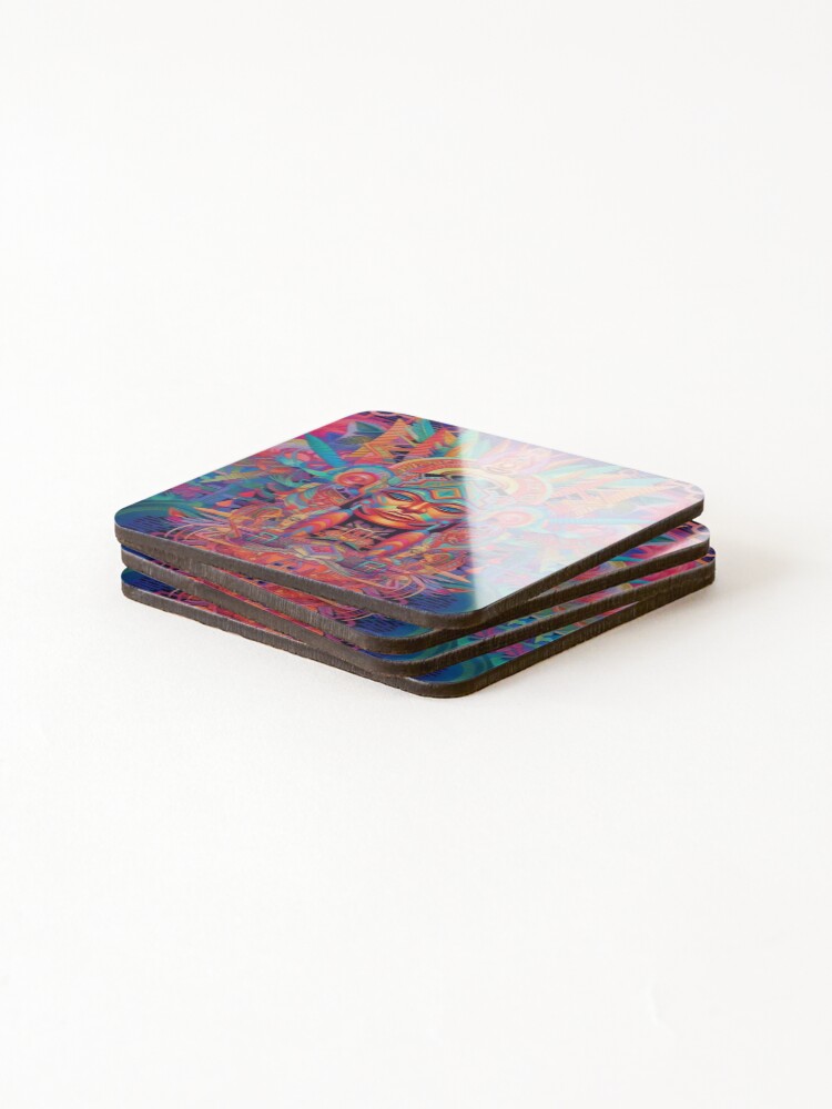 Thumbnail 4 of 5, Coasters (Set of 4), Abstract Aztec Patterns designed and sold by Desfix.