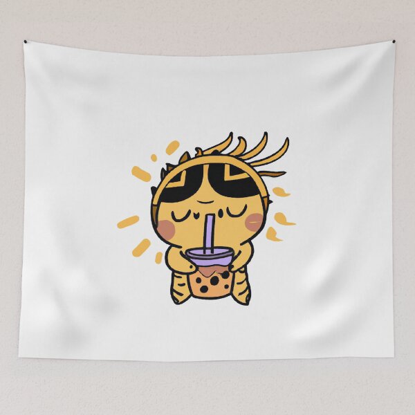 Item preview, Tangled Sun Warrior drinking bubble tea V4 designed and sold by design19970.