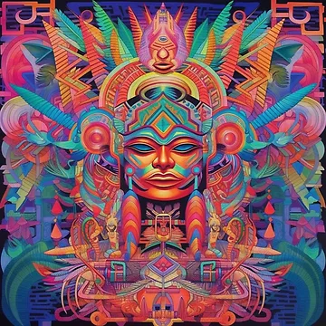 Artwork thumbnail, Abstract Aztec Patterns by Desfix