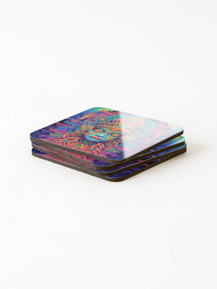 Thumbnail 4 of 5, Coasters (Set of 4), Abstract Aztec Patterns designed and sold by Desfix.