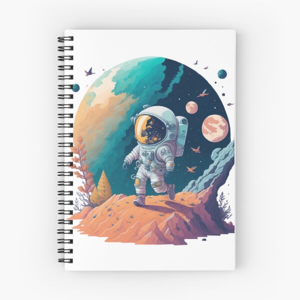 Aperçu de l'œuvre Lunar Wanderer : voyage de l'astronaute créée et vendue par Davidara.