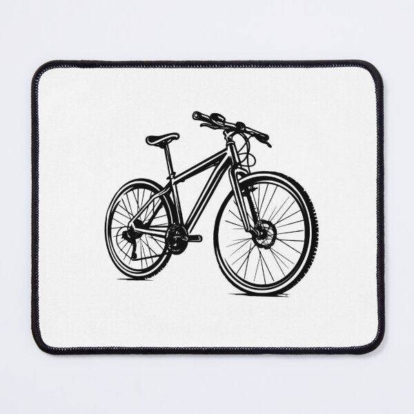 Artikelvorschau, black bicycle logo art - Different logo size, position, color? Email me - entworfen und verkauft von Picture-Art.