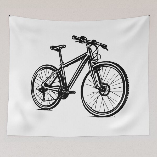 Item preview, black bicycle logo art - Different logo size, position, color? Email me -  designed and sold by Picture-Art.