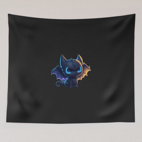 Item preview, Very Cute Black Wyvern designed and sold by ChibiArtline.