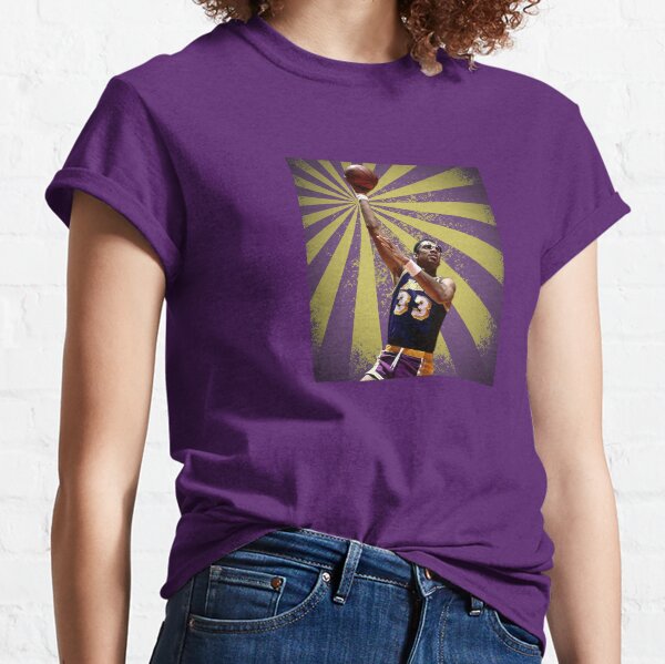 Kareem Abdul-Jabbar on X: KAJ 33 Purple Lakers T-Shirt