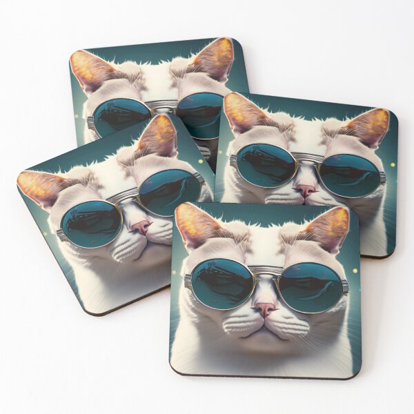 Item preview, Cat with sunglasses designed and sold by jsebouvi.