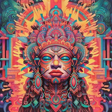 Artwork thumbnail, Abstract Aztec Patterns by Desfix