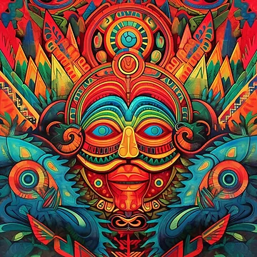 Artwork thumbnail, Abstract Aztec Patterns by Desfix