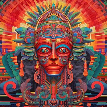 Artwork thumbnail, Abstract Aztec Patterns by Desfix