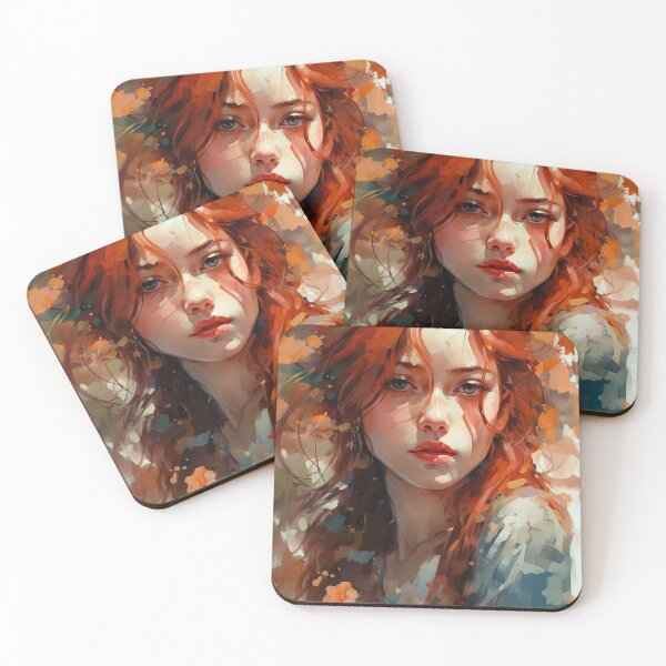 Item preview, Auburn Muse Radiant Beauty designed and sold by Paintings By Simon .