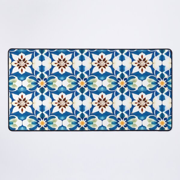 Flower Pattern "Meghan" Desk Mat