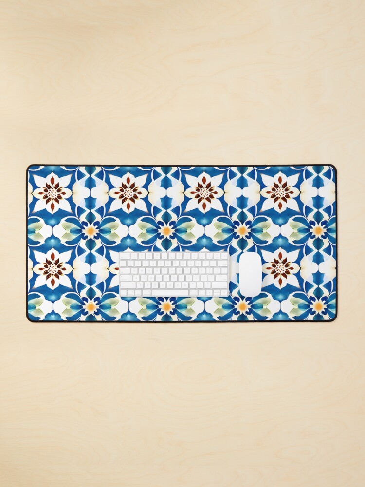Thumbnail 1 of 5, Mouse Pad, Flower Pattern "Meghan" designed and sold by Patterns For Products.