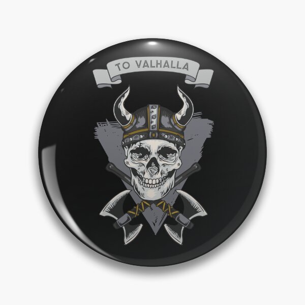 Item preview, Skull Viking warrior Valhalla designed and sold by JanooFactory.