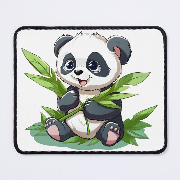 Item preview, Cute panda - Baby panda - Bamboo leafs - Sweet panda - Happy bear cub sticker designed and sold by StickerForDays.