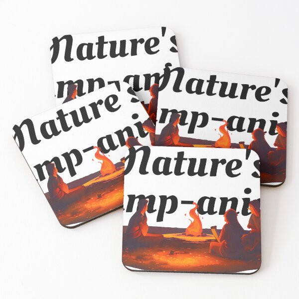 Item preview, Nature's Camp-anion! Campfire quote cozy camping designed and sold by CampCompanion.