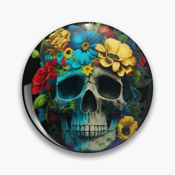 Item preview, Floral Skull designed and sold by stylestamp .0.