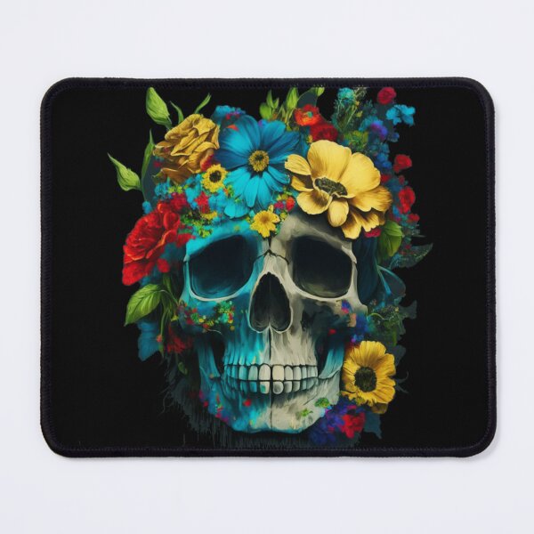 Item preview, Floral Skull designed and sold by stylestamp .0.