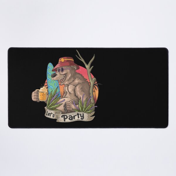 Item preview, Partisan brown bear with beer. designed and sold by ArtStile.