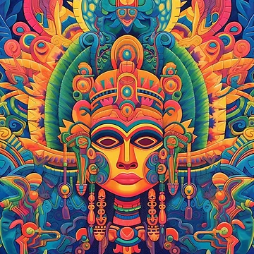 Artwork thumbnail, Abstract Aztec Patterns by Desfix
