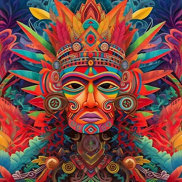 Artwork thumbnail, Abstract Aztec Patterns by Desfix